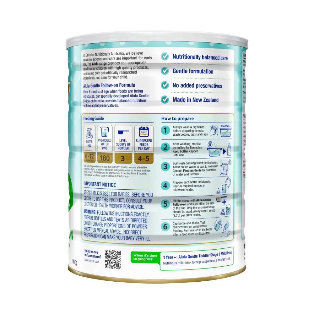 Alula Original Follow-on Formula 6-12 Months - 900g