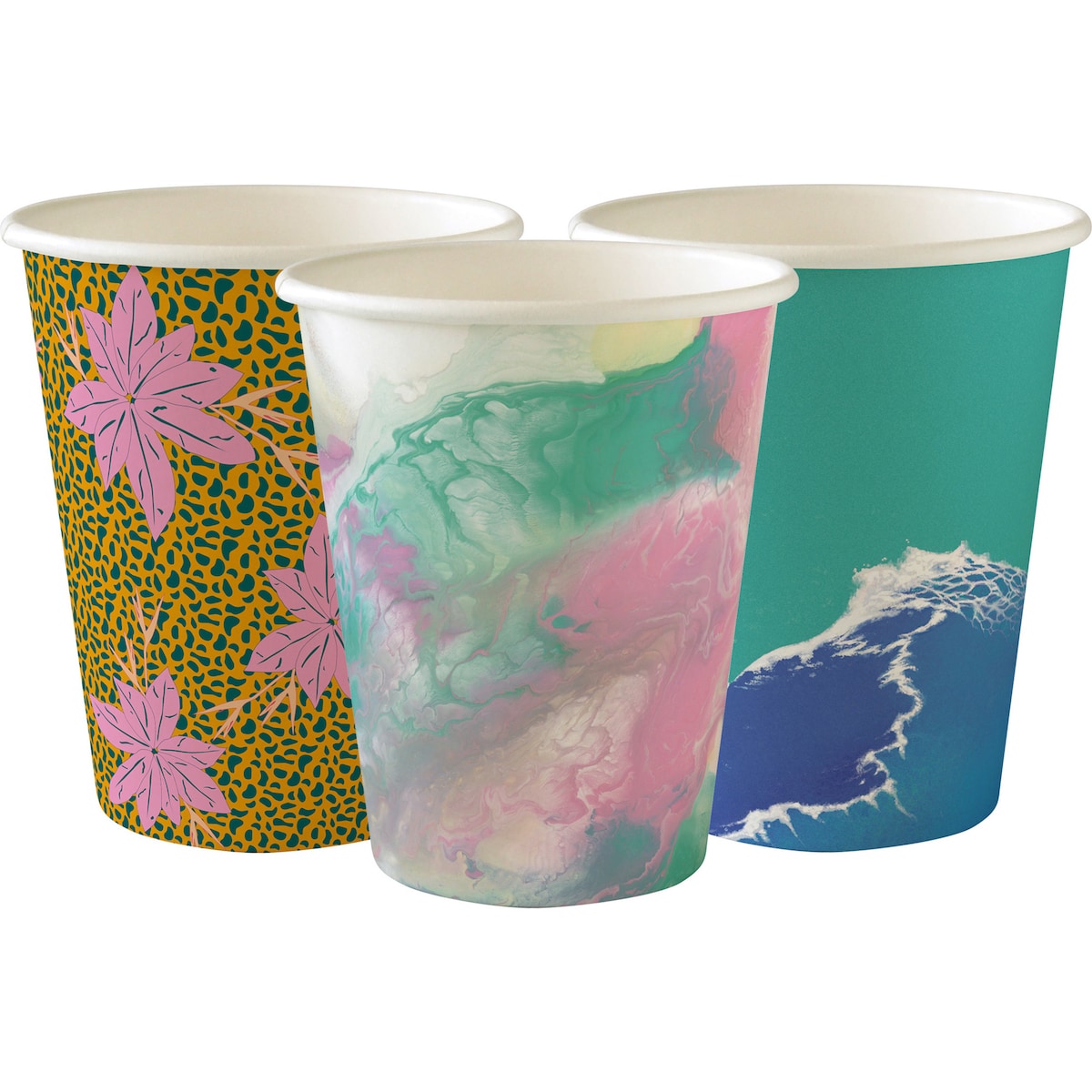 Biopak Art Series Paper Cups Paper Cups Small 295ml 25 Pack