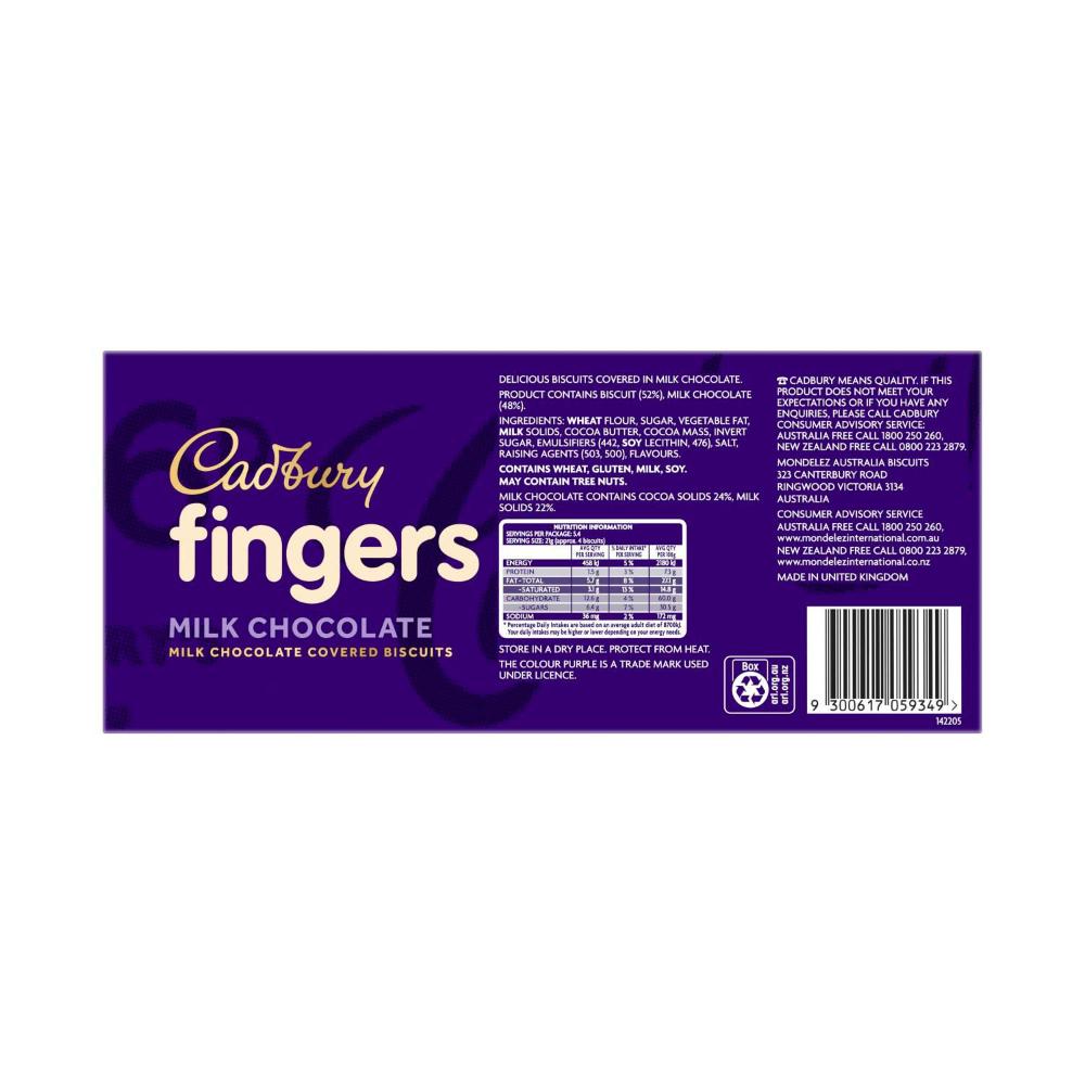 Cadbury Fingers Milk Chocolate - 114g