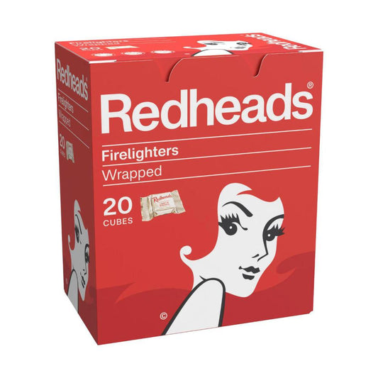 Redheads Wrapped Firelighters - 20 pack
