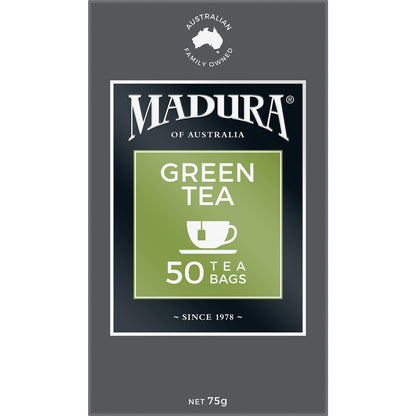 Madura Green Tea Bags 50 Pack 75g