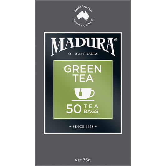 Madura Green Tea Bags 50 Pack 75g