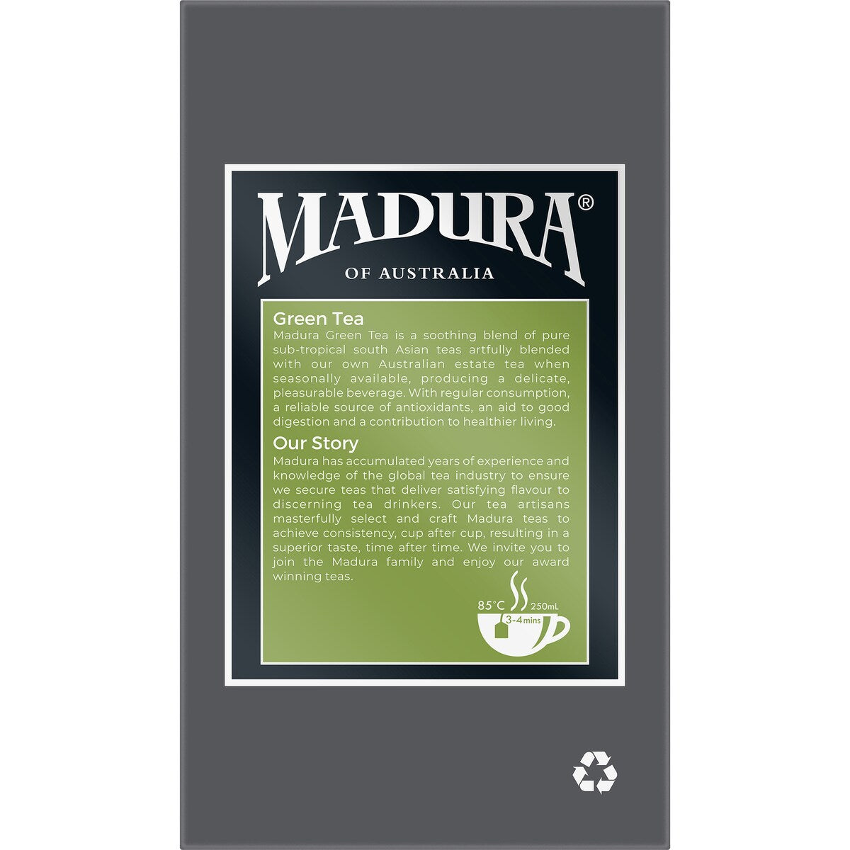 Madura Green Tea Bags 50 Pack 75g