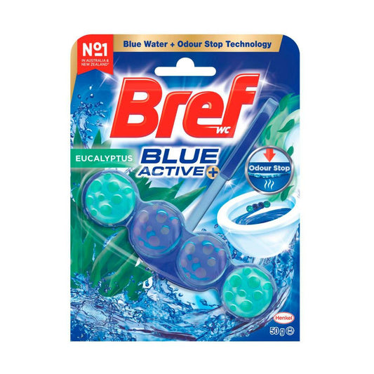 Bref Blue Active Rim Block Eucalyptus Toilet eaner - 50g