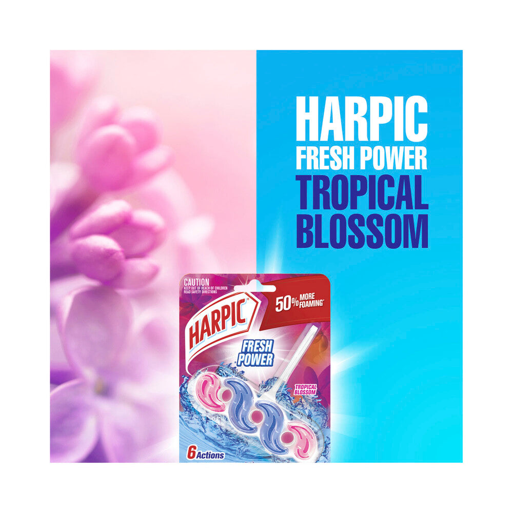 Harpic Fresh Power Rimblock Tropical Blossom Toilet eaner - 39g