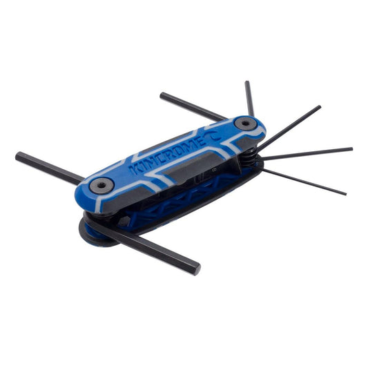 Kincrome 7 Piece Metric Folding Hex Key Set - 1.5mm to 6mm - Cr-V Steel