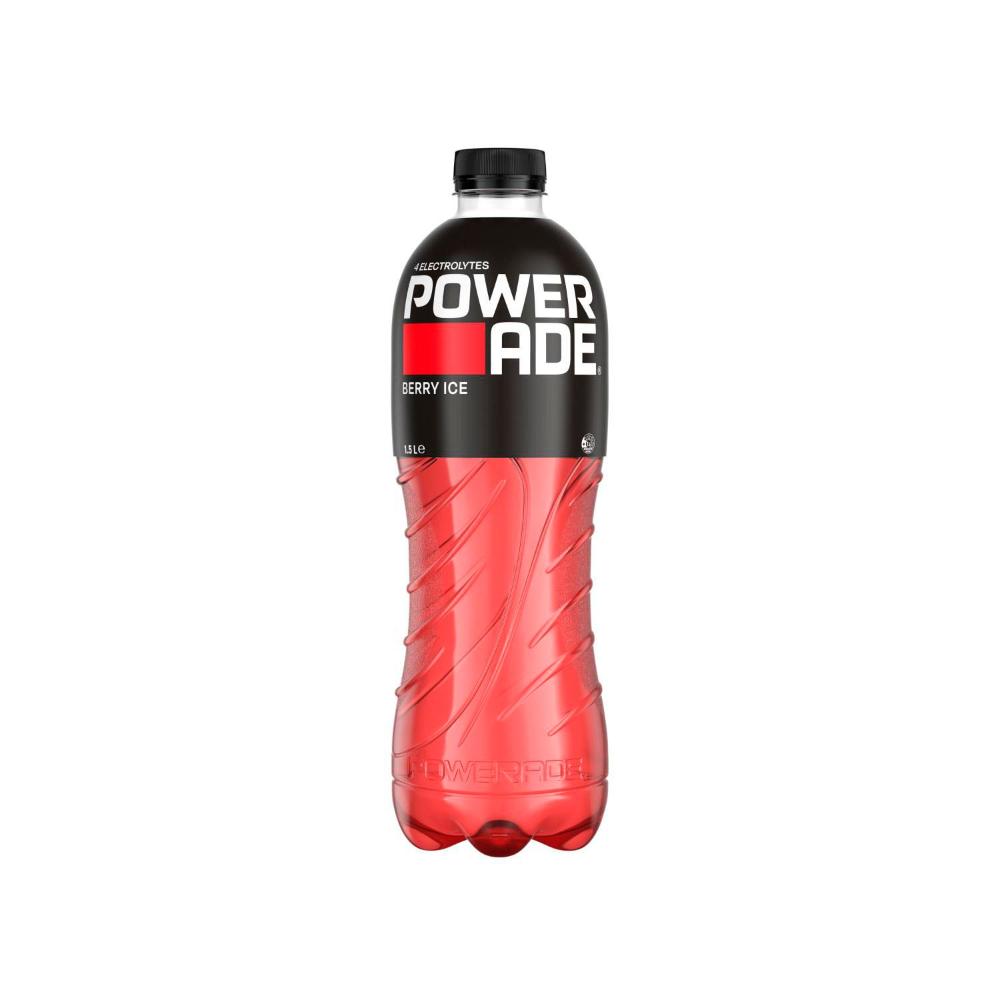 Powerade Isotonic Berry Ice Sports Drink Flat Cap - 1.5L
