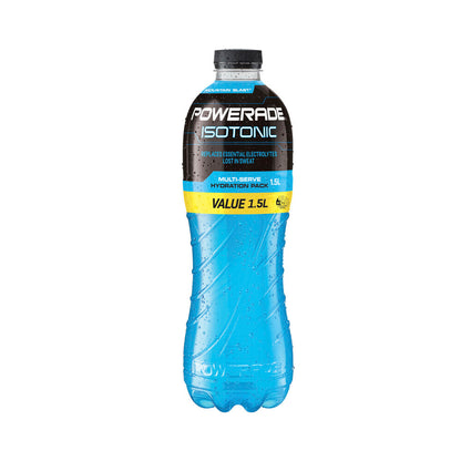 Powerade Isotonic Mountain Blast Sports Drink Flat Cap - 1.5L