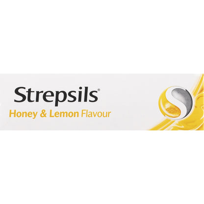 Strepsils Double Antibacterial Soothing Throat Lozenge Honey & Lemon 36 Pack