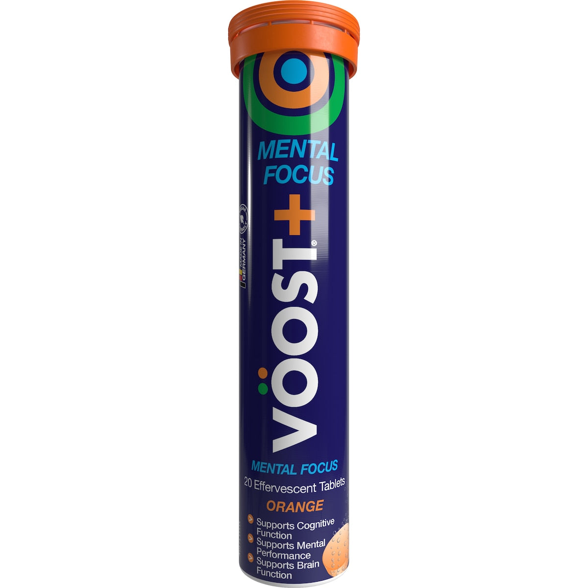Voost Plus Mental Focus Orange Effervescent Tablets 20 Pack