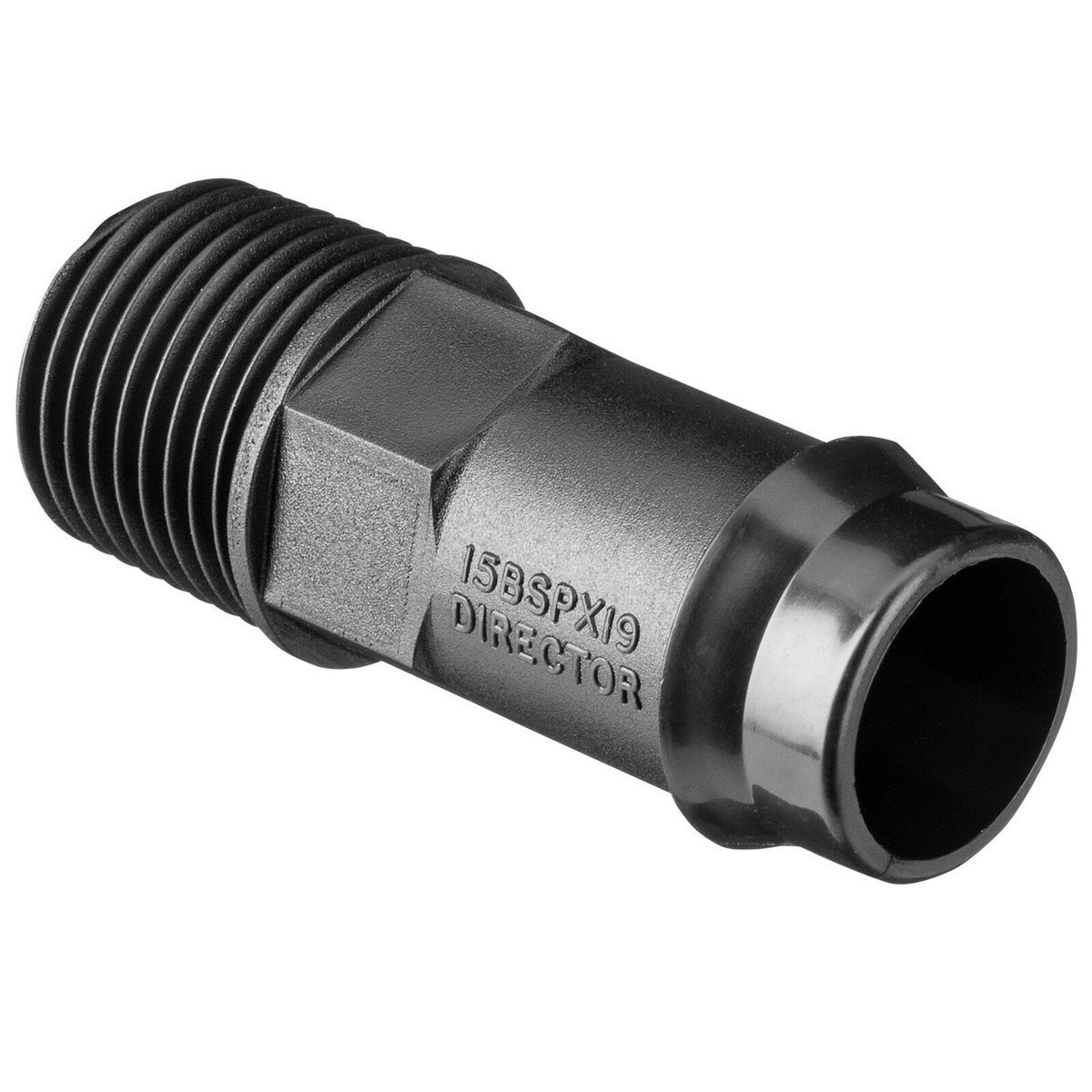 Toro 19mm Tail x 15mm BSP Male Director - Polypropylene - Durable