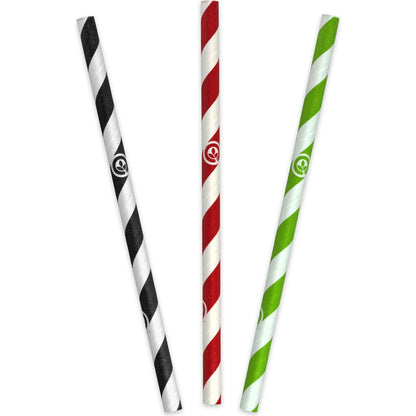 Biopak Paper Cocktail Straws Paper Straws 40 Pack