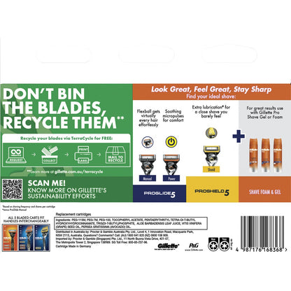 Gillette Fusion 5 Blade Cartridges 12 Pack