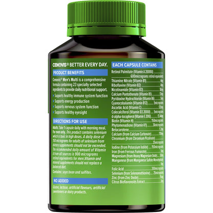 Cenovis Mens Once Daily Multivitamin Capsules 50 Pack