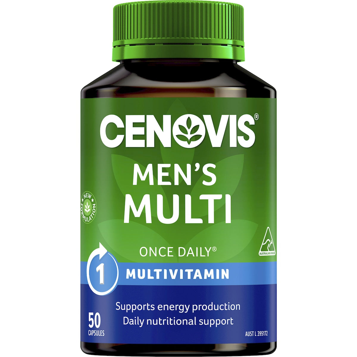 Cenovis Mens Once Daily Multivitamin Capsules 50 Pack