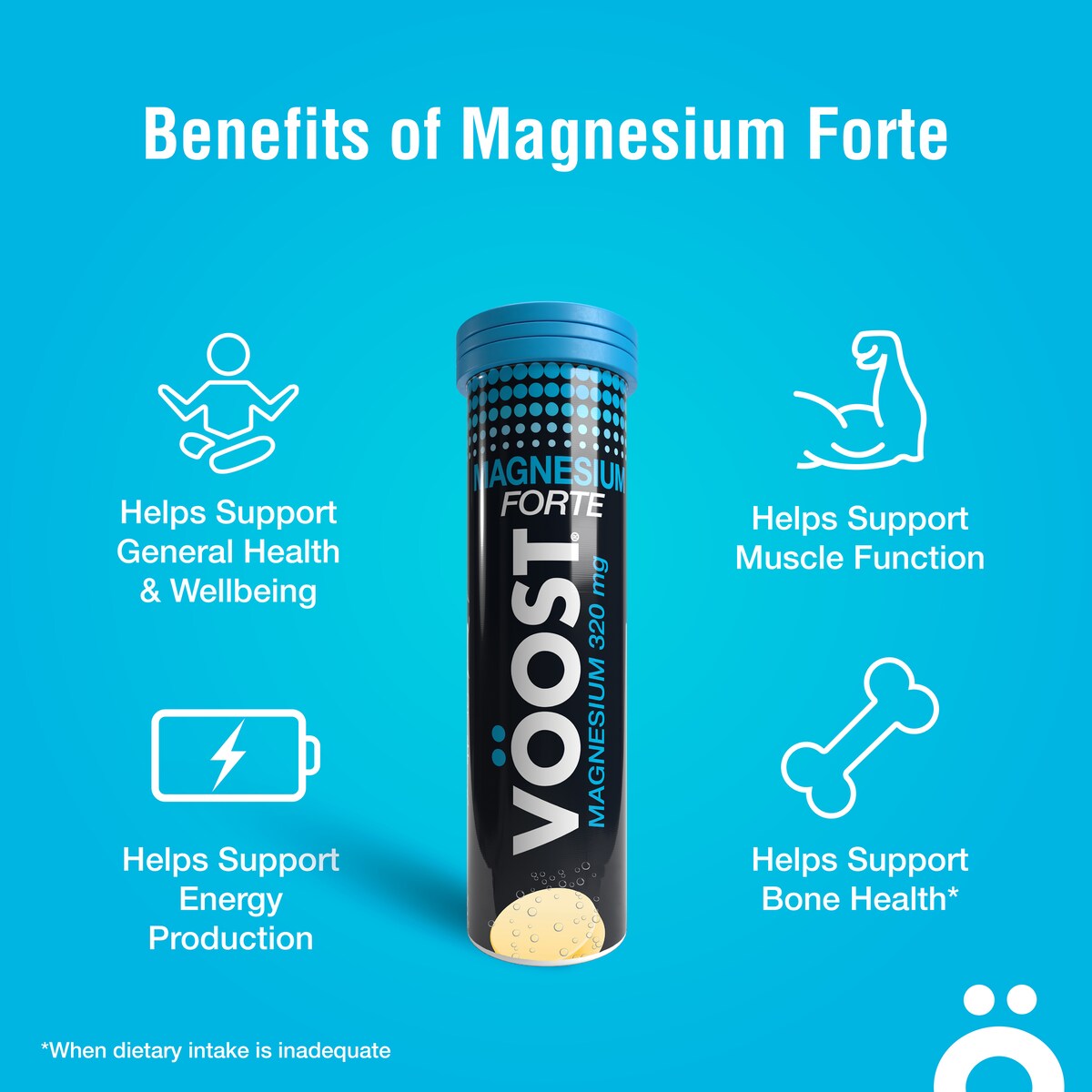 VOOST Magnesium Forte Lemon Effervescent Tablets 10 pack