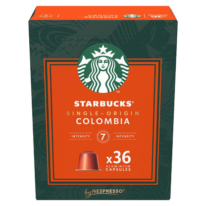 Starbucks By Nespresso Colombia Coffee Pods 36 Pack
