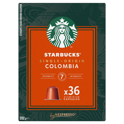 Starbucks By Nespresso Colombia Coffee Pods 36 Pack