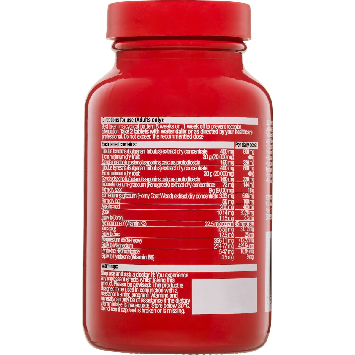 Bsc Triandrobol Test Tablets 60 Pack