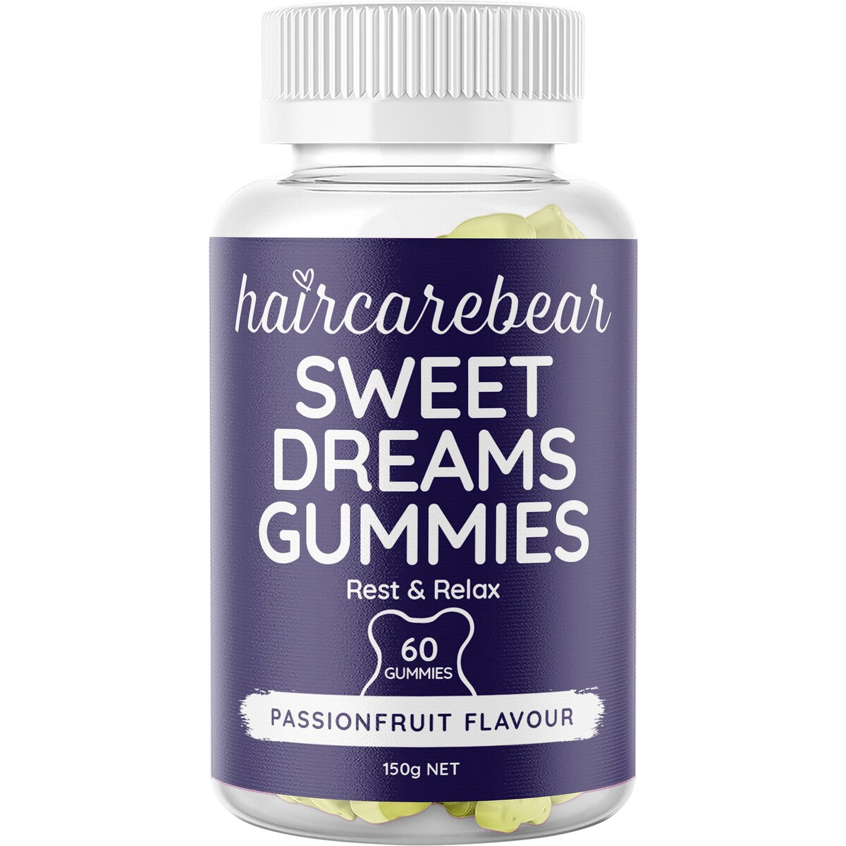 Haircarebear Sweet Dreams Gummies Passionfruit 60 Pack