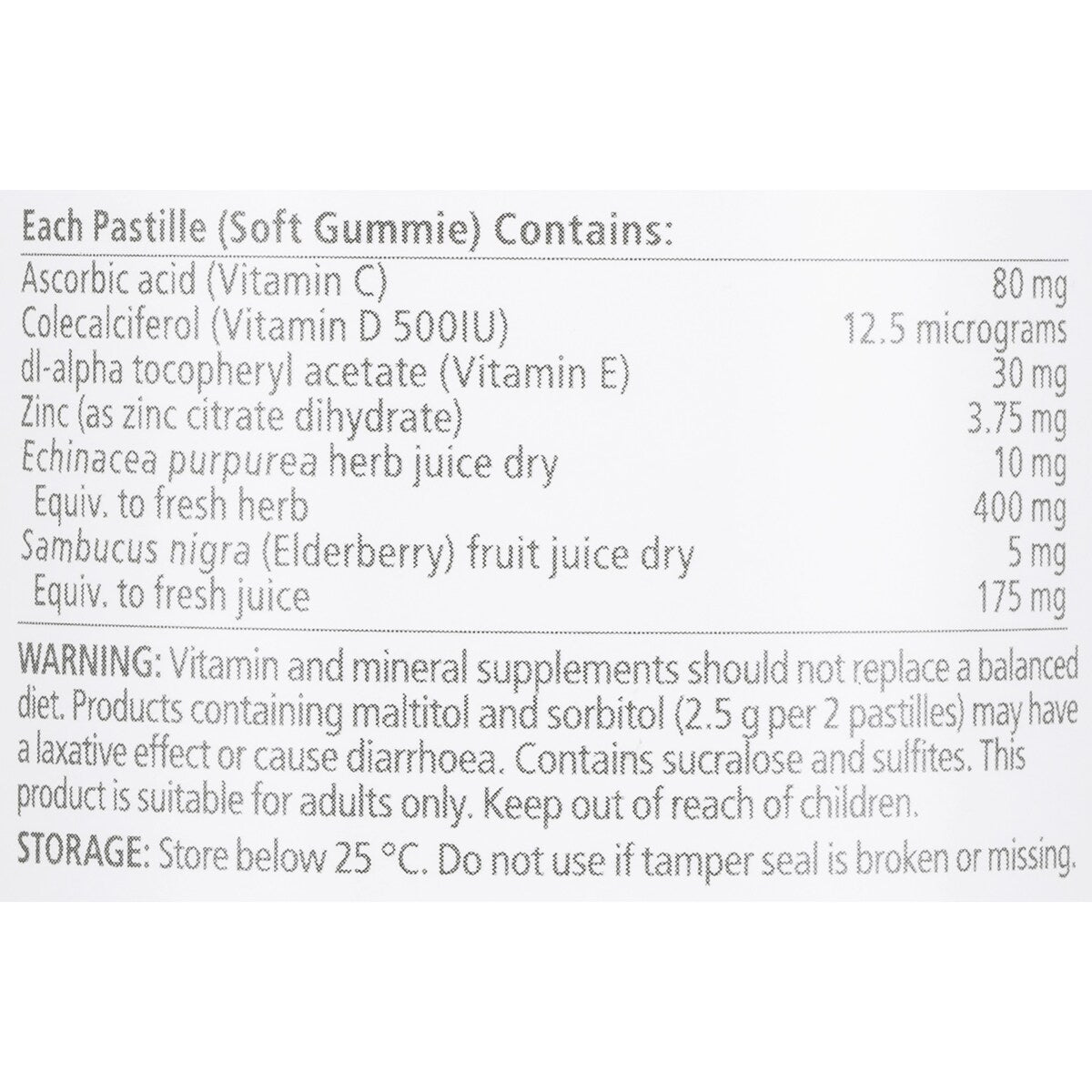 Nature's Way Adult Vita Gummies Triple Immune Support Pastilles 50 pack