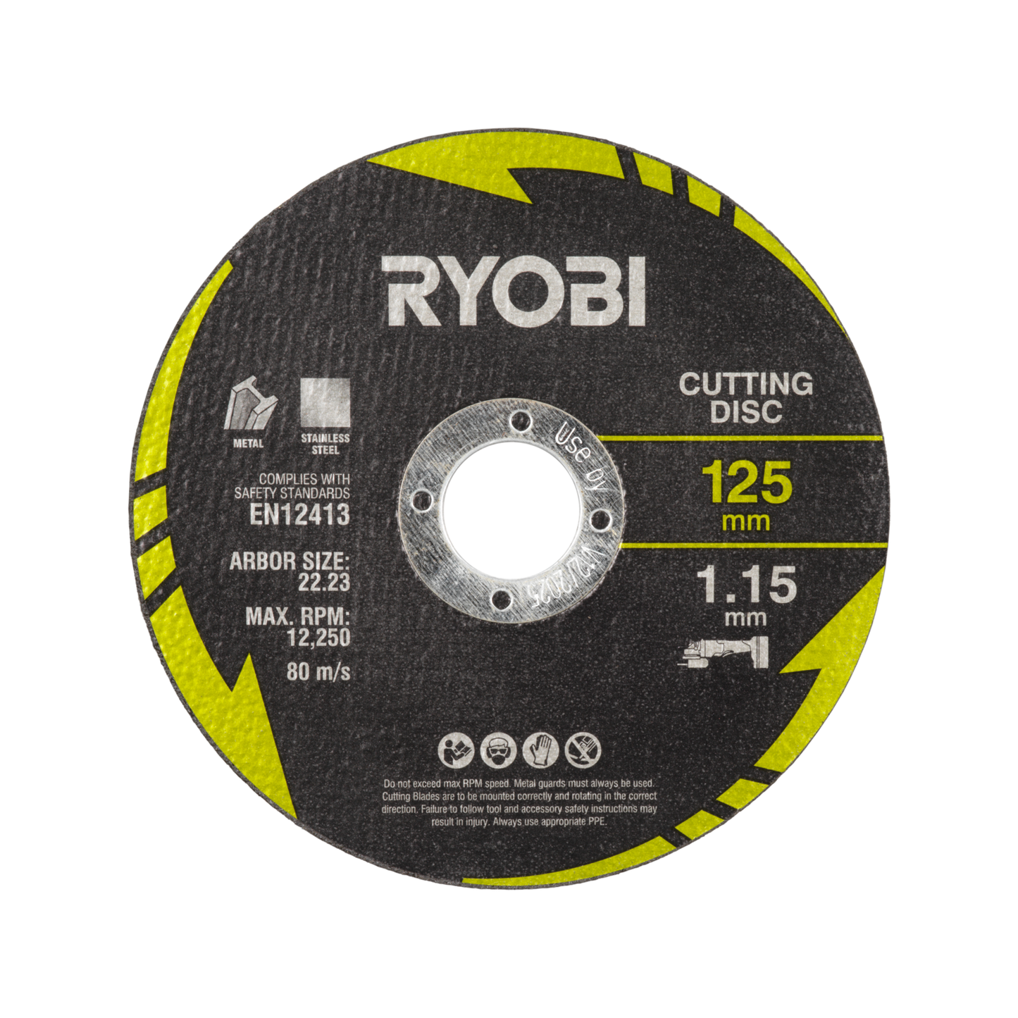 Ryobi Cutting and Grinding Set - 125mm - 4 Piece