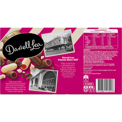 Darrell Lea Mixed Chocolate Raspberry Bullets Gift Box 400g