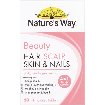 Nature's Way Beauty Hair Scalp Skin & Nails Tablets 60 Pack