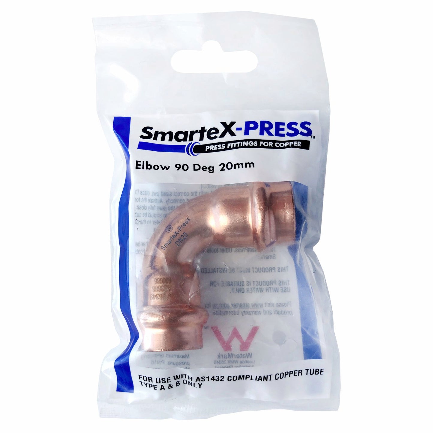 SmarteX-PRESS Elbow - 20mm - Copper