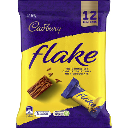 Cadbury Flake Milk Chocolate Share Mini Bars 12 Pack