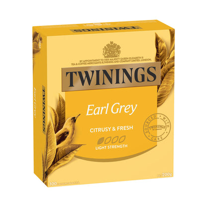 Twinings Earl Grey Tea Bags 100 Pack - 200g