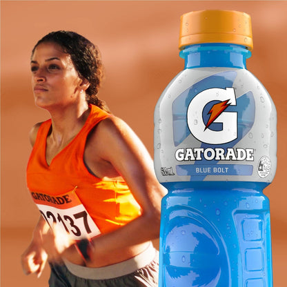 Gatorade Sports Drinks Blue Bolt Electrolyte Hydration 600ml