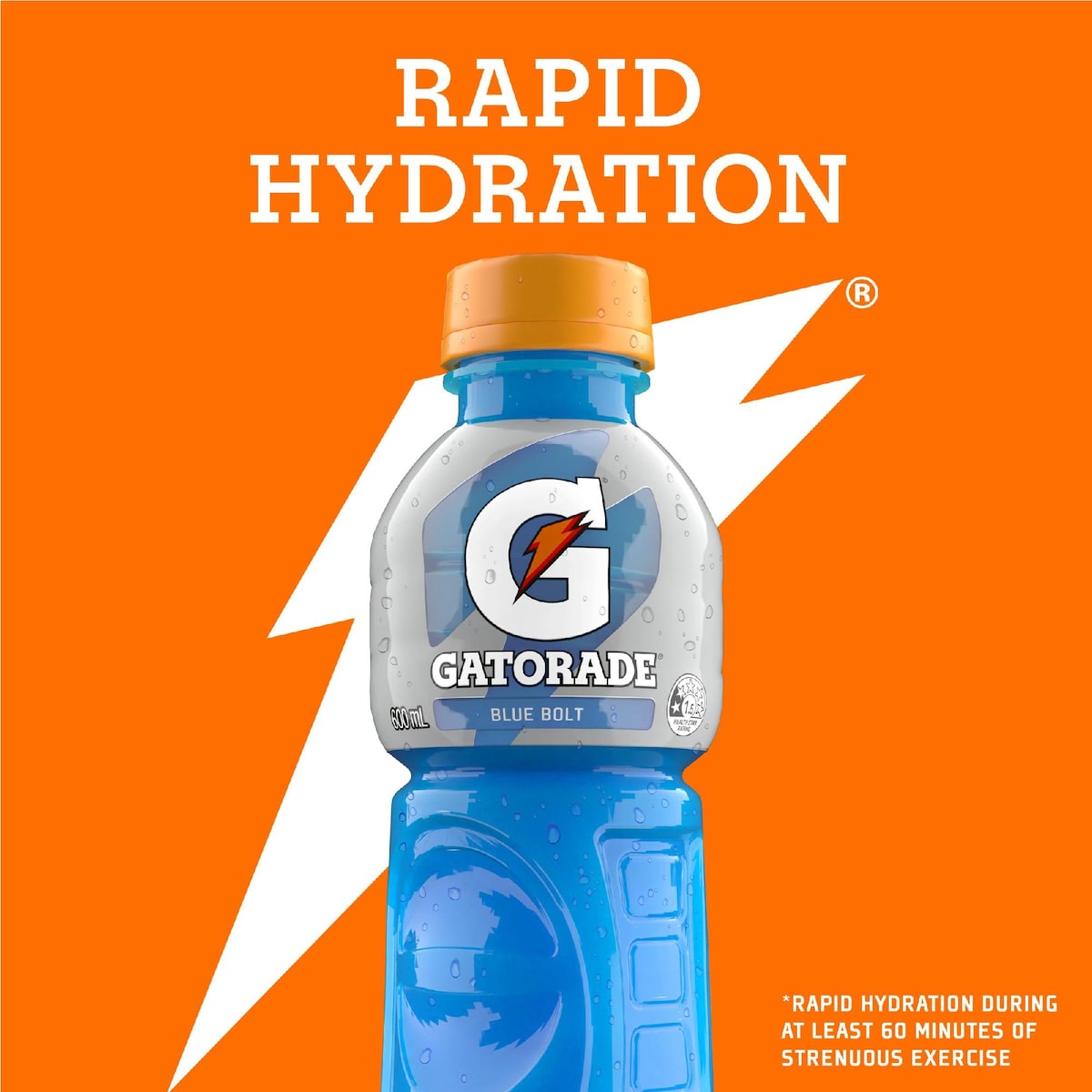 Gatorade Sports Drinks Blue Bolt Electrolyte Hydration 600ml