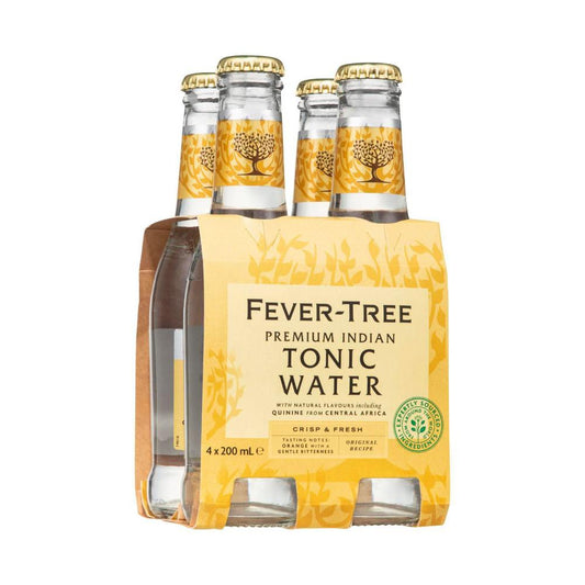 Fever-Tree Premium Indian Tonic Water Mixers 4x200ml - 1L