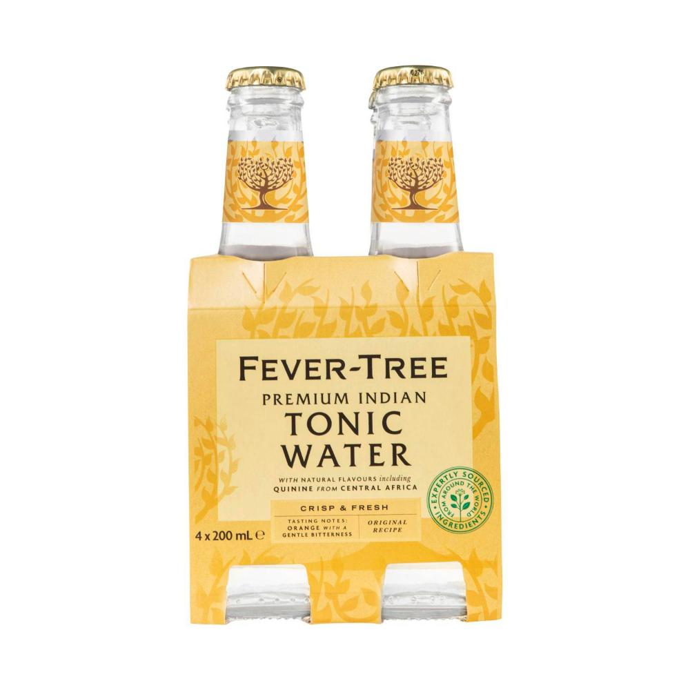Fever-Tree Premium Indian Tonic Water Mixers 4x200ml - 1L