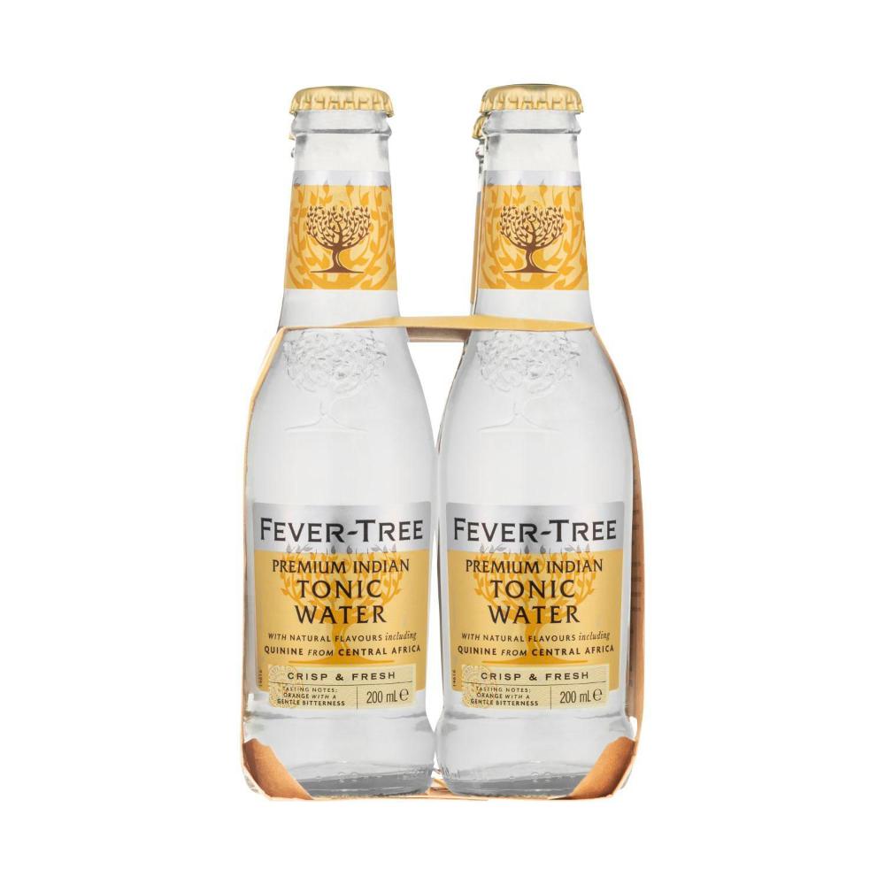 Fever-Tree Premium Indian Tonic Water Mixers 4x200ml - 1L