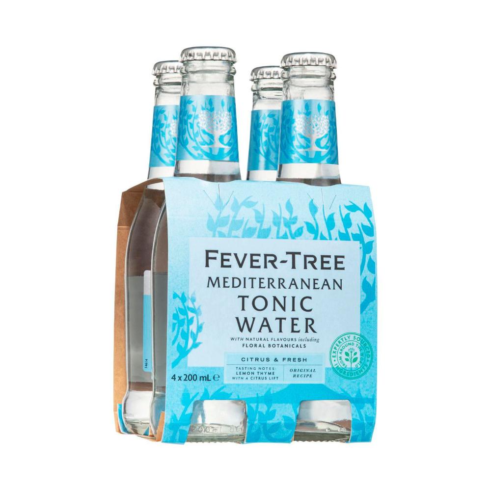 Fever-Tree Mediterranean Tonic Water 4x200ml - 4 pack