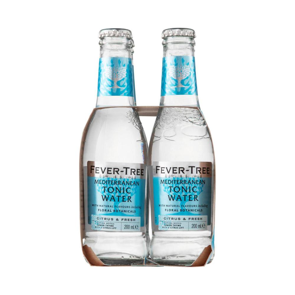 Fever-Tree Mediterranean Tonic Water 4x200ml - 4 pack