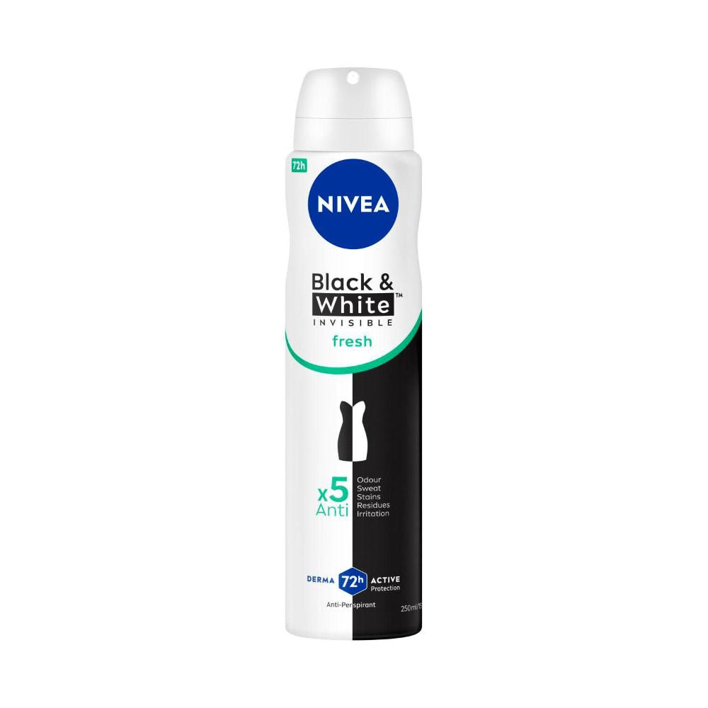 Nivea Deo Aero Female Black And White Fresh - 250mL
