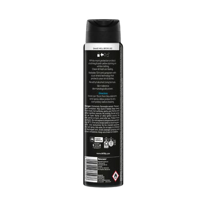 Nivea Deo Aero Men Invisible Black And White Fresh - 250mL