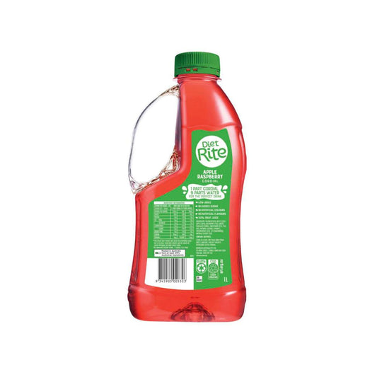Diet Rite Apple Raspberry Cordial - 1L