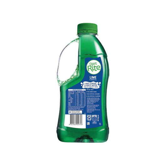 Diet Rite Lime Cordial - 1L