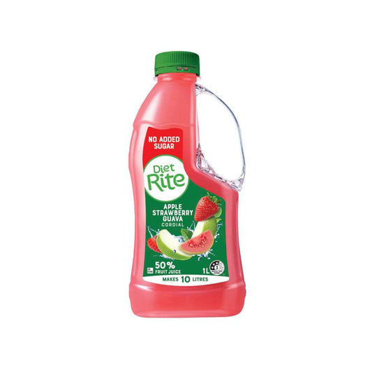 Diet Rite Strawberry Guava Cordial - 1L