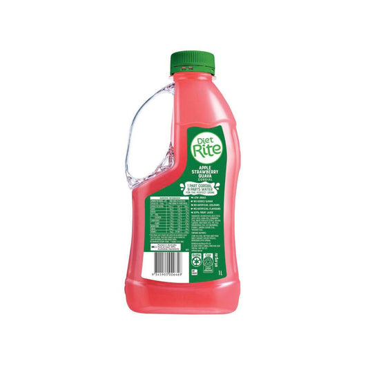 Diet Rite Strawberry Guava Cordial - 1L