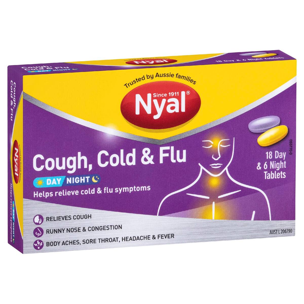 Nyal Cough Cold & Flu Tablets Day & Night 24 Pack