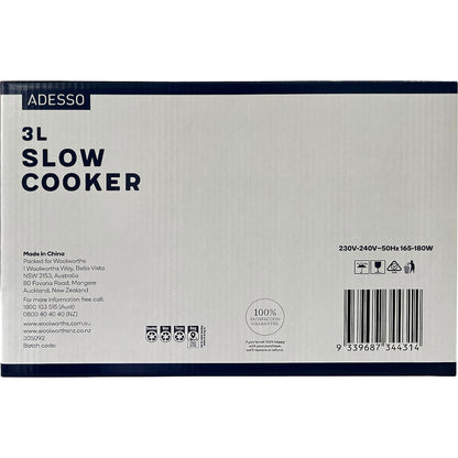 Adesso 3l Slow Cooker Each