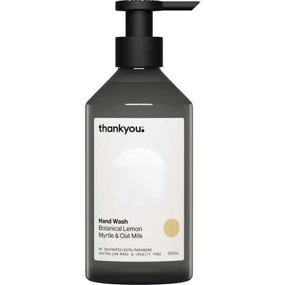 Thankyou. Hand Wash Botanical Lemon Myrtle & Oat Milk Pump 500ml