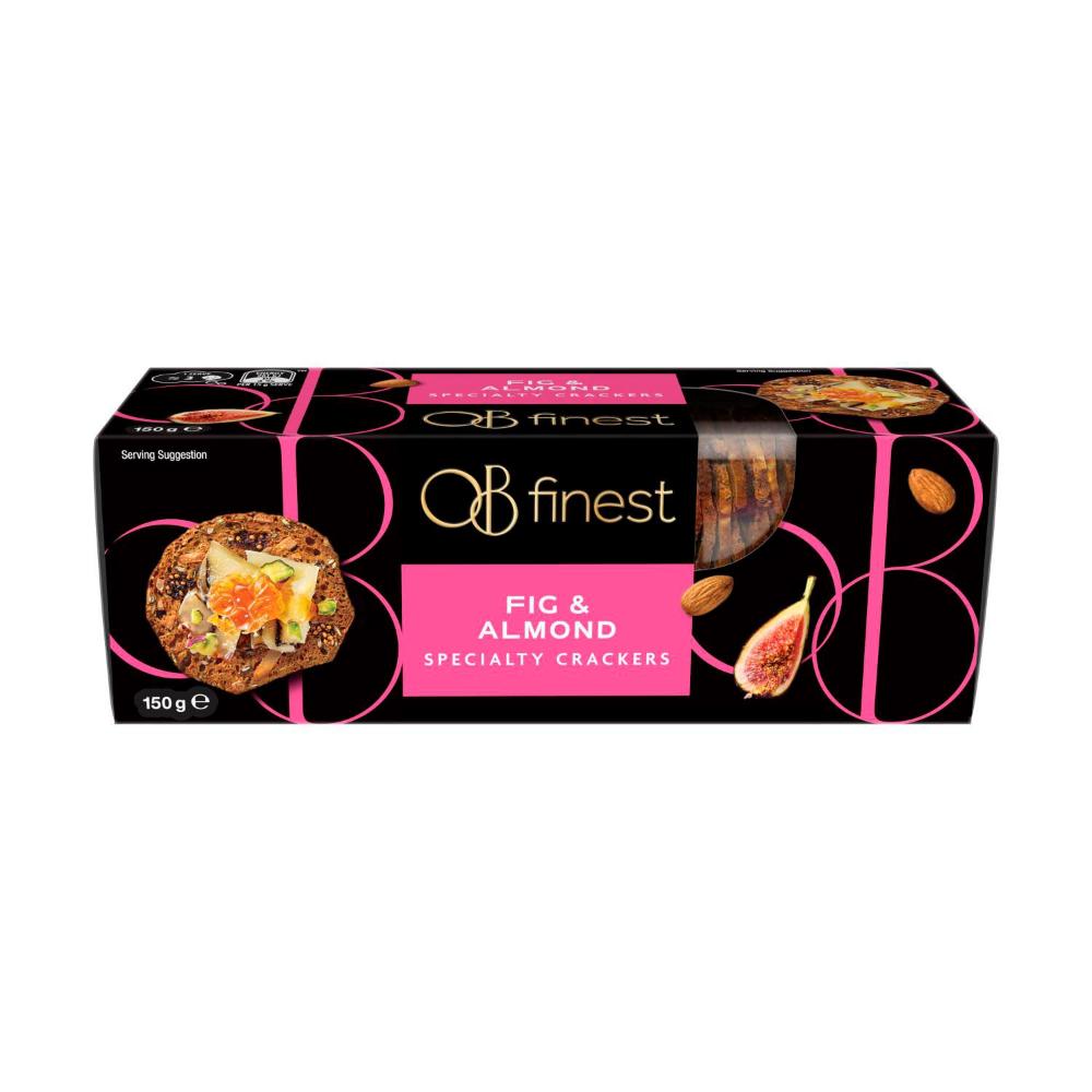 OB Finest Fig & Almond Crackers - 150g