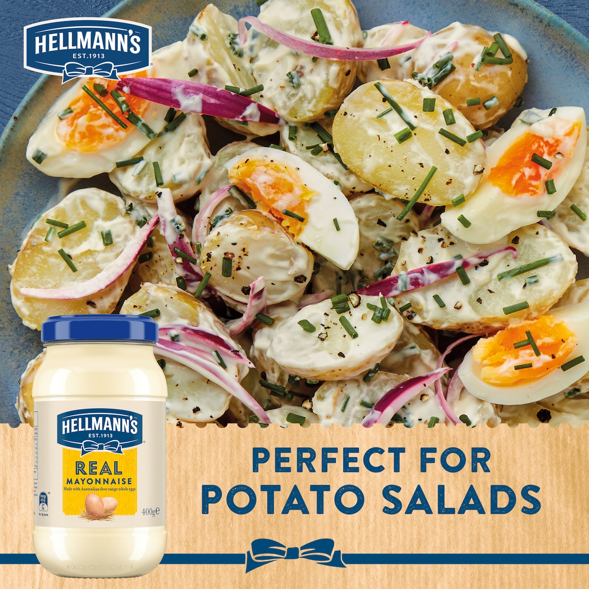 Hellmanns Real Mayonnaise Jar 400g