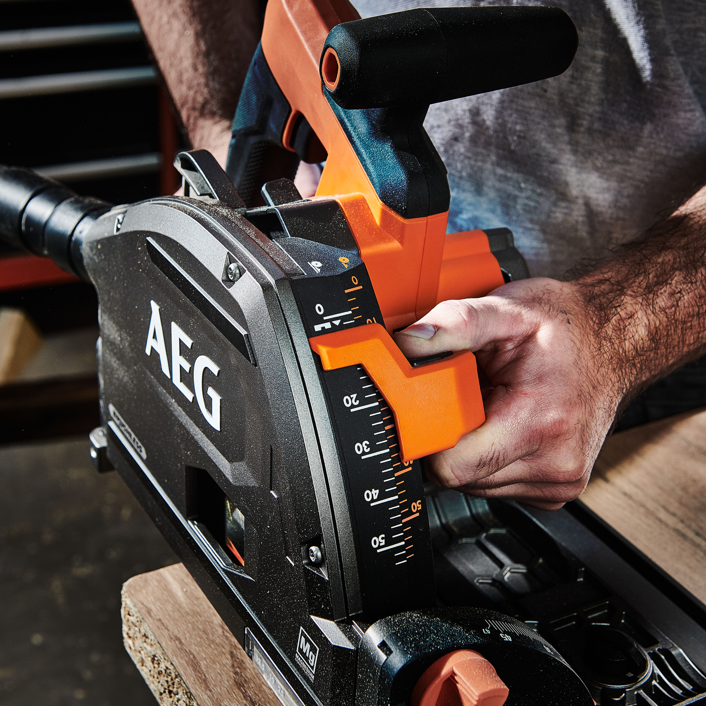 AEG Fusion Track Saw - 18V - 165mm - Skin Only